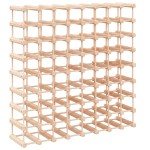 vidaXL Raft de vin pentru 72 sticle, 90,5x23x90,5 cm, lemn masiv pin