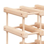 vidaXL Raft de vin pentru 120 sticle 112,5x23x123,5 cm lemn masiv pin vidaXL Raft de vin pentru 120 sticle 112,5x23x123,5 cm lemn masiv pin
