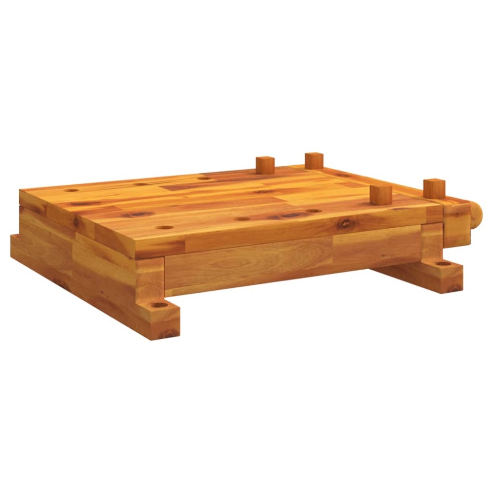 vidaXL Blat pentru banc de lucru cu menghină, 52x44x9,5 cm lemn acacia