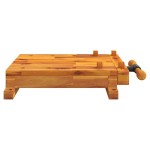 vidaXL Blat pentru banc de lucru cu menghină, 52x44x9,5 cm lemn acacia vidaXL Blat pentru banc de lucru cu menghină, 52x44x9,5 cm lemn acacia