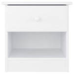 vidaXL Noptieră ALTA, alb, 41x35x41 cm, lemn masiv de pin vidaXL Noptieră ALTA, alb, 41x35x41 cm, lemn masiv de pin
