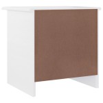 vidaXL Noptieră ALTA, alb, 41x35x41 cm, lemn masiv de pin vidaXL Noptieră ALTA, alb, 41x35x41 cm, lemn masiv de pin