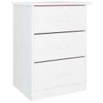 vidaXL Noptieră ALTA, alb, 41x35x55,5 cm, lemn masiv de pin vidaXL Noptieră ALTA, alb, 41x35x55,5 cm, lemn masiv de pin