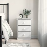 vidaXL Noptieră ALTA, alb, 41x35x55,5 cm, lemn masiv de pin vidaXL Noptieră ALTA, alb, 41x35x55,5 cm, lemn masiv de pin