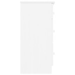vidaXL Comodă cu sertare ALTA, alb, 112x35x73 cm, lemn masiv de pin vidaXL Comodă cu sertare ALTA, alb, 112x35x73 cm, lemn masiv de pin