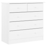 vidaXL Comodă cu sertare ALTA, alb, 77x35x73 cm, lemn masiv de pin vidaXL Comodă cu sertare ALTA, alb, 77x35x73 cm, lemn masiv de pin