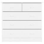 vidaXL Comodă cu sertare ALTA, alb, 77x35x73 cm, lemn masiv de pin vidaXL Comodă cu sertare ALTA, alb, 77x35x73 cm, lemn masiv de pin