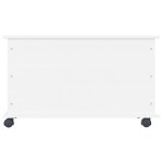 vidaXL Cufăr depozitare roți, alb, „ALTA” 73x39,5x43 cm lemn masiv pin