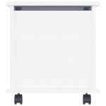 vidaXL Cufăr depozitare roți, alb, „ALTA” 73x39,5x43 cm lemn masiv pin