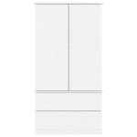 vidaXL Dulap „ALTA”, alb, 90x55x170 cm, lemn masiv de pin vidaXL Dulap „ALTA”, alb, 90x55x170 cm, lemn masiv de pin