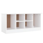vidaXL Banchetă pantofar „ALTA”, alb, 100x35x45 cm, lemn masiv de pin