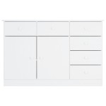 vidaXL Dulap ALTA, alb, 112x35x73 cm, lemn masiv de pin vidaXL Dulap ALTA, alb, 112x35x73 cm, lemn masiv de pin