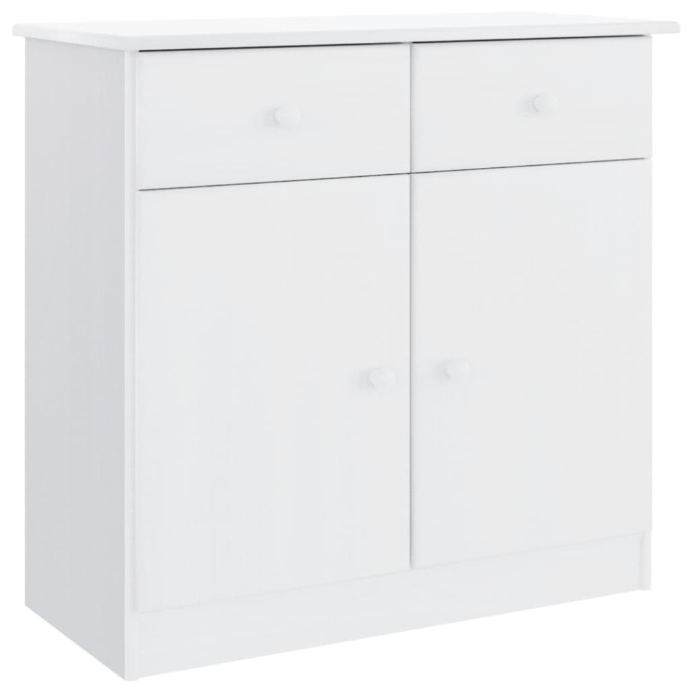 vidaXL Dulap ALTA, alb, 77x35x73 cm, lemn masiv de pin