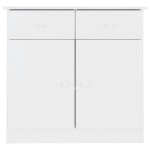 vidaXL Dulap ALTA, alb, 77x35x73 cm, lemn masiv de pin