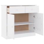 vidaXL Dulap ALTA, alb, 77x35x73 cm, lemn masiv de pin