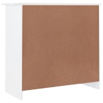 vidaXL Dulap ALTA, alb, 77x35x73 cm, lemn masiv de pin