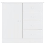 vidaXL Dulap ALTA, alb, 77x35x73 cm, lemn masiv de pin vidaXL Dulap ALTA, alb, 77x35x73 cm, lemn masiv de pin