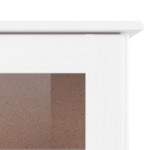 vidaXL Vitrină din sticlă „ALTA”, alb, 77x35x186,5 cm, lemn masiv pin vidaXL Vitrină din sticlă „ALTA”, alb, 77x35x186,5 cm, lemn masiv pin