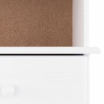 vidaXL Bibliotecă cu sertare „ALTA” alb 77x35x186,5 cm lemn masiv pin