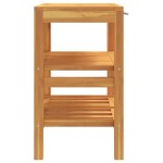 vidaXL Dulap de chiuvetă baie cu 2 rafturi, 74x45x75 cm, lemn masiv vidaXL Dulap de chiuvetă baie cu 2 rafturi, 74x45x75 cm, lemn masiv