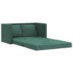 vidaXL Canapea extensibilă de podea 2 în 1, verde închis, 122x204x55cm