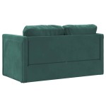 vidaXL Canapea extensibilă de podea 2 în 1, verde închis, 122x204x55cm