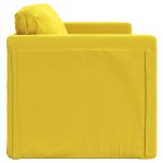 vidaXL Canapea extensibilă 2 în 1 galben închis 122x204x55 cm catifea vidaXL Canapea extensibilă 2 în 1 galben închis 122x204x55 cm catifea