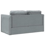 vidaXL Canapea extensibilă 2 în 1, gri deschis, 112x174x55 cm, textil vidaXL Canapea extensibilă 2 în 1, gri deschis, 112x174x55 cm, textil