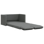 vidaXL Canapea extensibilă 2 în 1, gri închis, 112x174x55 cm, textil vidaXL Canapea extensibilă 2 în 1, gri închis, 112x174x55 cm, textil