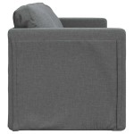vidaXL Canapea extensibilă 2 în 1, gri închis, 112x174x55 cm, textil vidaXL Canapea extensibilă 2 în 1, gri închis, 112x174x55 cm, textil