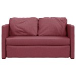 vidaXL Canapea extensibilă 2 în 1, bordo, 112x174x55 cm, textil vidaXL Canapea extensibilă 2 în 1, bordo, 112x174x55 cm, textil