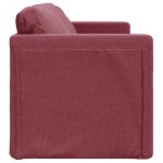 vidaXL Canapea extensibilă 2 în 1, bordo, 112x174x55 cm, textil vidaXL Canapea extensibilă 2 în 1, bordo, 112x174x55 cm, textil