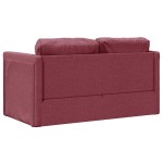 vidaXL Canapea extensibilă 2 în 1, bordo, 112x174x55 cm, textil vidaXL Canapea extensibilă 2 în 1, bordo, 112x174x55 cm, textil