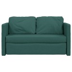 vidaXL Canapea extensibilă 2 în 1, verde închis, 112x174x55 cm, textil vidaXL Canapea extensibilă 2 în 1, verde închis, 112x174x55 cm, textil