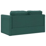 vidaXL Canapea extensibilă 2 în 1, verde închis, 112x174x55 cm, textil vidaXL Canapea extensibilă 2 în 1, verde închis, 112x174x55 cm, textil