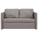 vidaXL Canapea extensibilă 2 în 1, gri taupe, 112x174x55 cm, textil vidaXL Canapea extensibilă 2 în 1, gri taupe, 112x174x55 cm, textil