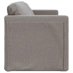 vidaXL Canapea extensibilă 2 în 1, gri taupe, 112x174x55 cm, textil vidaXL Canapea extensibilă 2 în 1, gri taupe, 112x174x55 cm, textil
