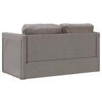 vidaXL Canapea extensibilă 2 în 1, gri taupe, 112x174x55 cm, textil vidaXL Canapea extensibilă 2 în 1, gri taupe, 112x174x55 cm, textil
