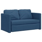 vidaXL Canapea extensibilă 2 în 1, albastru, 112x174x55 cm textil vidaXL Canapea extensibilă 2 în 1, albastru, 112x174x55 cm textil