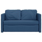 vidaXL Canapea extensibilă 2 în 1, albastru, 112x174x55 cm textil vidaXL Canapea extensibilă 2 în 1, albastru, 112x174x55 cm textil