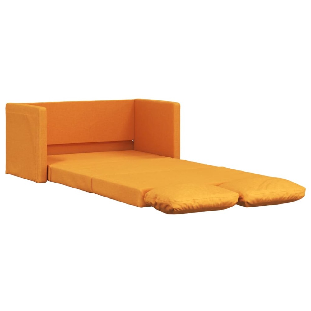 vidaXL Canapea extensibilă 2 în 1 galben închis 112x174x55 cm țesătură