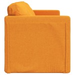 vidaXL Canapea extensibilă 2 în 1 galben închis 112x174x55 cm țesătură vidaXL Canapea extensibilă 2 în 1 galben închis 112x174x55 cm țesătură