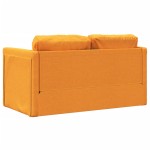 vidaXL Canapea extensibilă 2 în 1 galben închis 112x174x55 cm țesătură vidaXL Canapea extensibilă 2 în 1 galben închis 112x174x55 cm țesătură