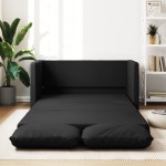vidaXL Canapea extensibilă 2 în 1, negru, 112x174x55cm piele ecologică vidaXL Canapea extensibilă 2 în 1, negru, 112x174x55cm piele ecologică