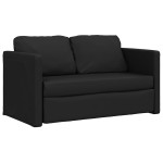 vidaXL Canapea extensibilă 2 în 1, negru, 112x174x55cm piele ecologică vidaXL Canapea extensibilă 2 în 1, negru, 112x174x55cm piele ecologică