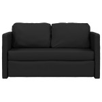vidaXL Canapea extensibilă 2 în 1, negru, 112x174x55cm piele ecologică vidaXL Canapea extensibilă 2 în 1, negru, 112x174x55cm piele ecologică