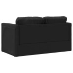 vidaXL Canapea extensibilă 2 în 1, negru, 112x174x55cm piele ecologică vidaXL Canapea extensibilă 2 în 1, negru, 112x174x55cm piele ecologică