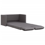 vidaXL Canapea extensibilă 2 în 1, gri, 112x174x55 cm, piele ecologică vidaXL Canapea extensibilă 2 în 1, gri, 112x174x55 cm, piele ecologică