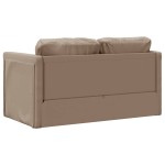 vidaXL Canapea extensibilă 2 în 1, cappuccino, 112x174x55 cm piele eco vidaXL Canapea extensibilă 2 în 1, cappuccino, 112x174x55 cm piele eco