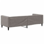vidaXL Pat de zi, gri taupe, 80x200 cm, material textil